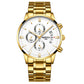 Waterproof Full Steel Quartz Gold watch