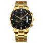 Waterproof Full Steel Quartz Gold watch